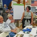 Residents and Plan NH volunteers at the Kingston Charrette gather for a public listening session.