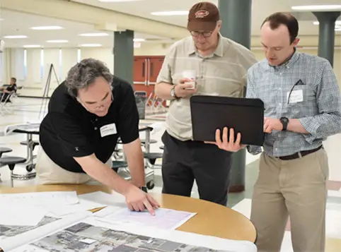 Reviewing Charrette Plans