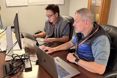 Working during the Hampton Charrette, 2025